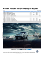 VW Tiguan - cennik 2018 